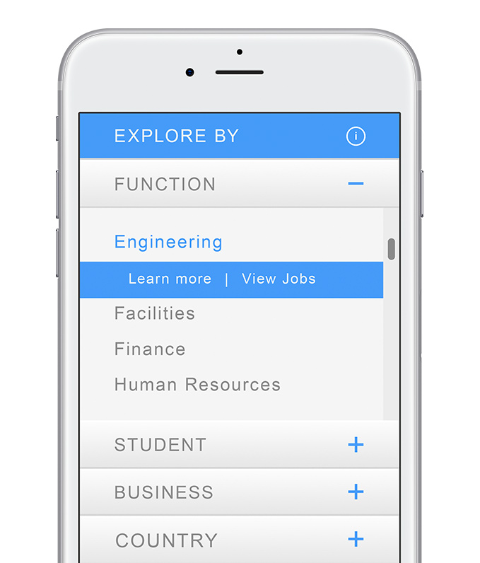 employer branding mobile web design