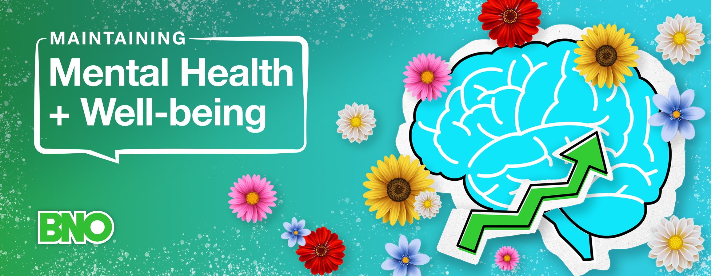 Blog post graphic about maintaining mental health and well-being.