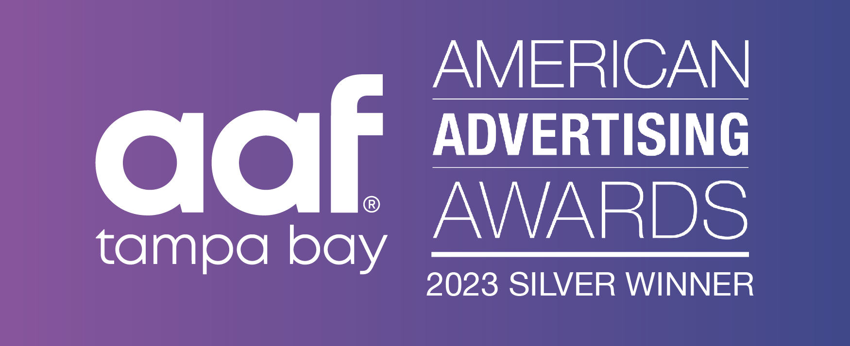 American Advertising Federation (AAF) Tampa Bay 2023 Silver ADDY Award logo