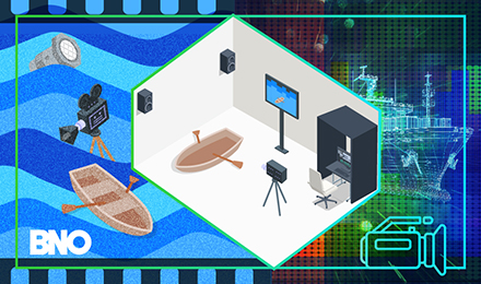 Blog art representing the advancements of video technology, including the emerging virtual studio technology.