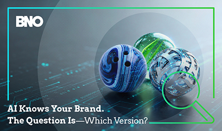 Three marbles representing AI knowing your brand.